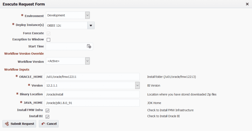 Automate Oracle BI 12c Installation With FlexDeploy - Flexagon