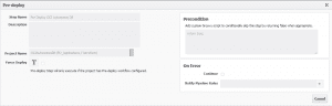 FlexDeploy Pre-Deploy details screen